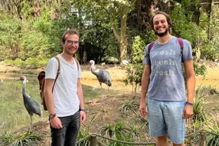 Lab members at the zoo!